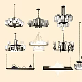 Various Modern Chandeliers With Different Designs For Home Interior Decoration