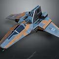 Modern Fighter Sci-fi Fighter 3d model