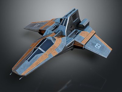 Modern Fighter Sci-fi Fighter 3d model