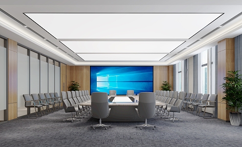 Modern Conference Room 3d model