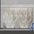 Radiant Decorative Lights Creating Cascading Patterns On Textured Wall In Modern Interior Space 3d model