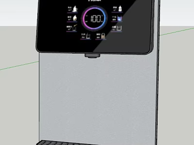 Smart Machine Water Dispenser With Display Screen And Smart Touch Control Interface 3d model