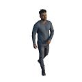 Walking foreign man African black 3d model