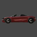 Red Convertible Sports Car With Sleek Body Design And Black Alloy Wheels