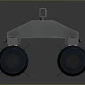 Dual Cylindrical Military Weapon Launcher With Grey Yellow Stripes And Warning Labels