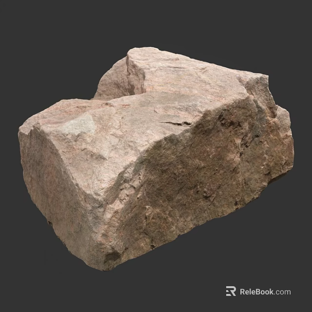 Natural Stone And Wood Elements For Rustic Organic Interior Design Themes 3d model 