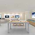 Modern Business Hall Telecom Business Hall Telecom Business Network Telecom Digital Life Experience Hall 3d model