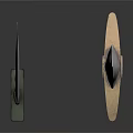 Medieval Sword And Scimitar With Ornate Hilt And Sharp Metal Blades