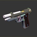 pistol semi-automatic pistol automatic pistol modern weapon hot weapon hot weapon gun military 3d model