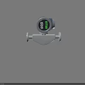 Industrial Flow Measurement Equipment With Digital Display And Metal Connection Ports