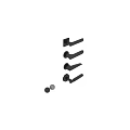 Modern Hinged Door Handles In Black And Silver Various Styles