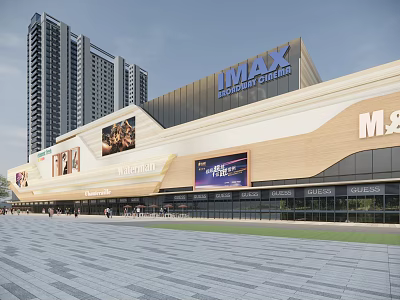 Modern Commercial Building, Commercial Street, Commercial Shopping Mall, Commercial Complex, Commercial Pedestrian Street, Commercial Pedestrian Street, Love Street 3d model