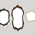 Decorative Irregular Shaped Mirrors With Colored Frames For Modern Wall Decor Reflecting Interior