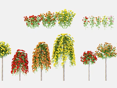 Modern Rose Rose Plant 3d model