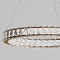 Modern Crystal Chandelier Gold Color Metal Crystal Chandelier 3d model