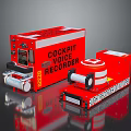 Red Cockpit Voice Recorder And Flight Data Recorder Aircraft Equipment