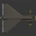 Aerospace Drone Model With Engineering Display Stand And Space Technology Design