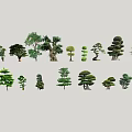 Modern tree beautiful modeling tree series 3d model
