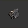 Natural Stone Wood Piece Featuring Intricate Texture and Brown Black Color Tones