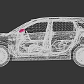 Gray Electric SUV With Modern Front Fascia Sleek Body And Alloy Wheels