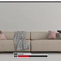 Modern Multiplayer Sofa 3d model