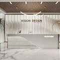 Front Desk Reception Desk Office Front Desk 3d model