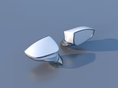 Polished Silver Household Mirrors With Modern Sleek Design And Reflective Surface 3d model
