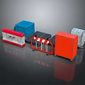 Traffic Control Equipment Including Barriers Warning Devices And Orange Blue Red Cabinets