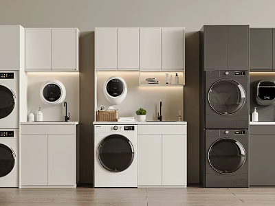 Washing Machine Cabinet Washing and Drying suit Washing and Drying All-in-One Machine Mini Washing Machine Balcony Washing Machine Cabinet Washing Machine Dryer Faucet Wall Mounted Washing Machine 3d model