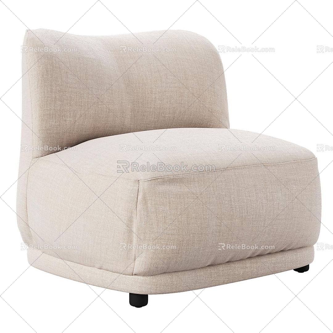 Single sofa 3d model