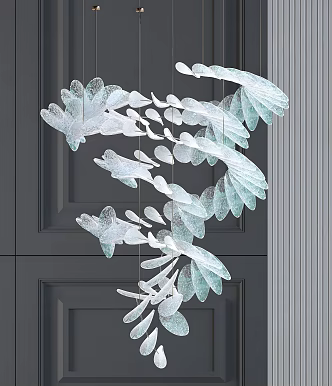 Modern Crystal Chandelier Home Decoration 3d model