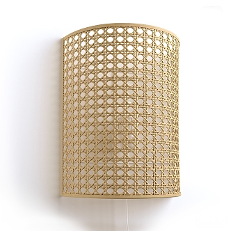 Wall Lamp New Chinese Style Wall Lamp Woven Wall Lamp Round Wall Lamp 3d model