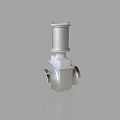 Stainless Steel Pipe Fitting With Three Way Connection And Cylindrical Top Design