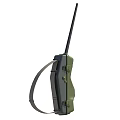 Green Two Way Radio Communication Device With Long Antenna and Wrist Strap For Portable Use