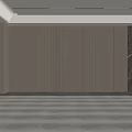 Modern Elegant Living Room Interior With Gray Tones Wooden Wall And Marble Accents