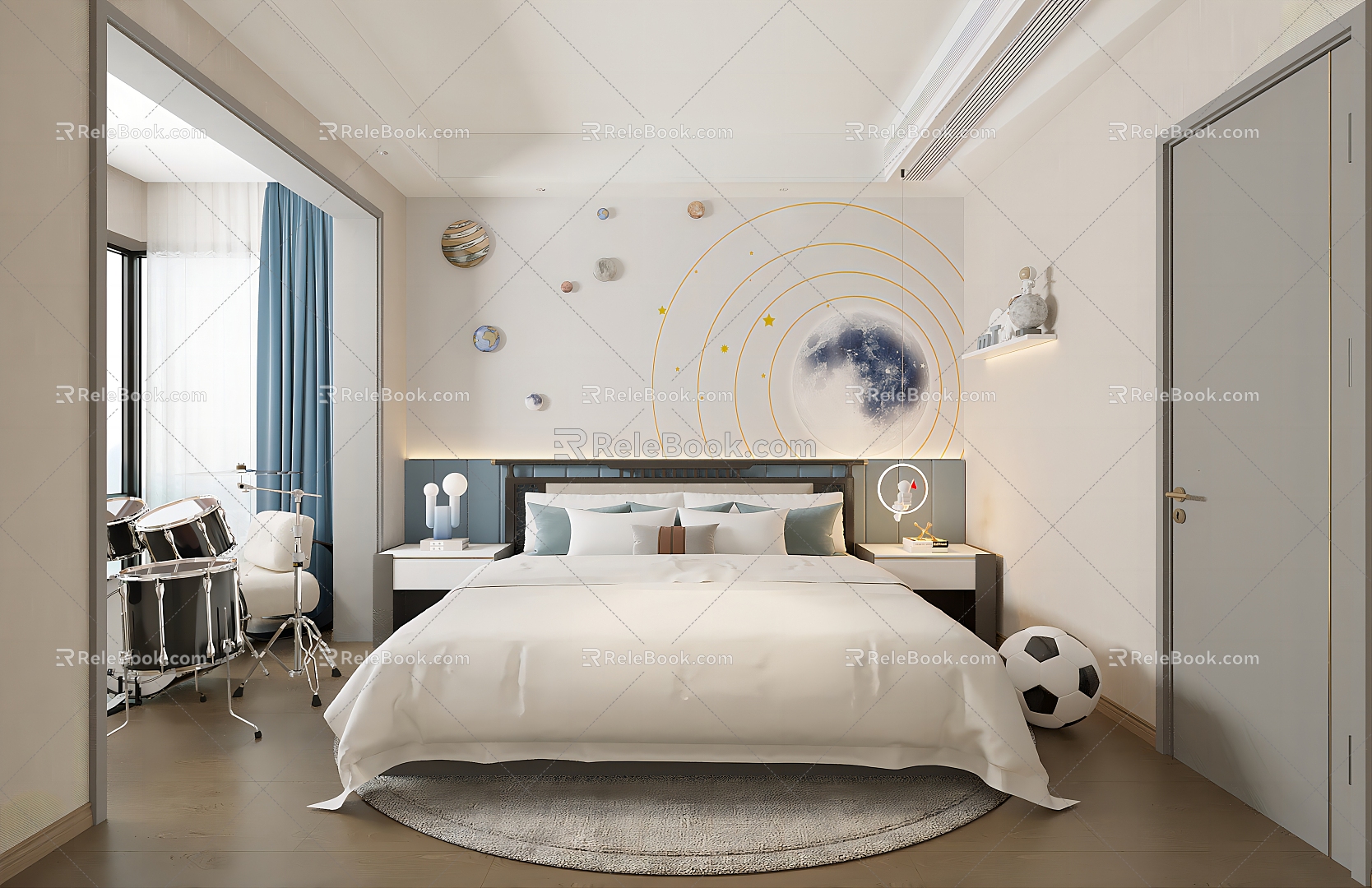 Modern Children's Room 3d model