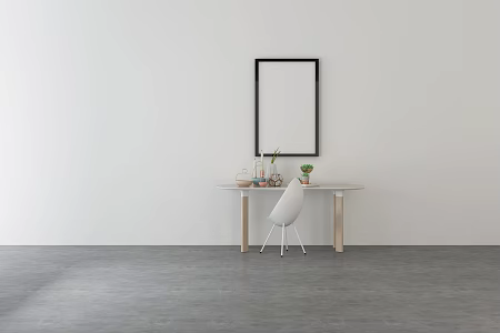 Nordic Desk Chair Minimalist 3d model
