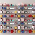 Vibrant Gift Boxes In Various Colors Neatly Arranged For Everyday Life