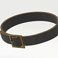 Vintage Black Leather Belt With Metal Buckle Classic Design Fashion Accessory For Daily Use