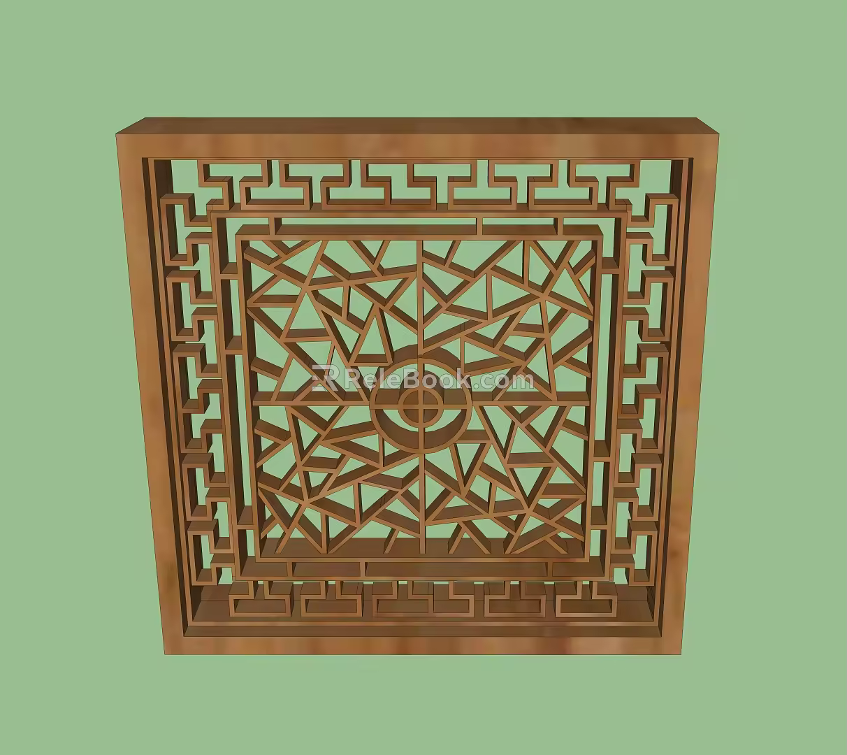 flower window 3d model