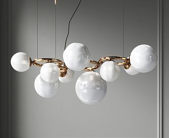 Light Luxury Chandelier 3d model