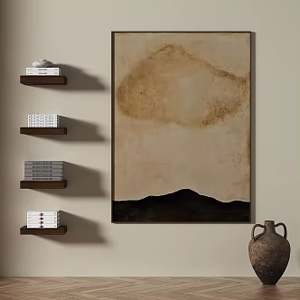 Light Luxury Vintage Decorative Painting 3d model