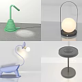 Creative Table Lamps With Unique Designs Including Spiral Elephant And Sphere Shapes