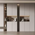 Modern White Shoe Cabinet Interior With Storage Shelves Coat Rack And Decor Items