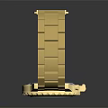 Luxury Gold Watch With Blue Chronograph Dial And Stainless Steel Bracelet