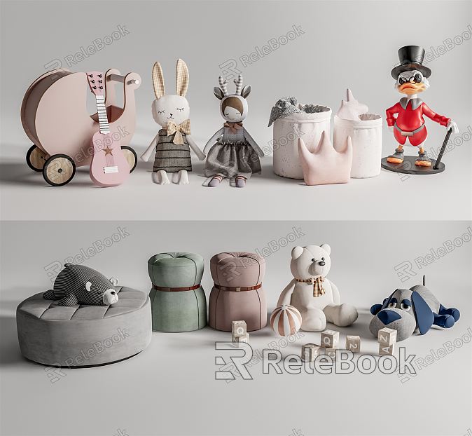 Modern Toy Children's Room Toy Plush Toy Doll model