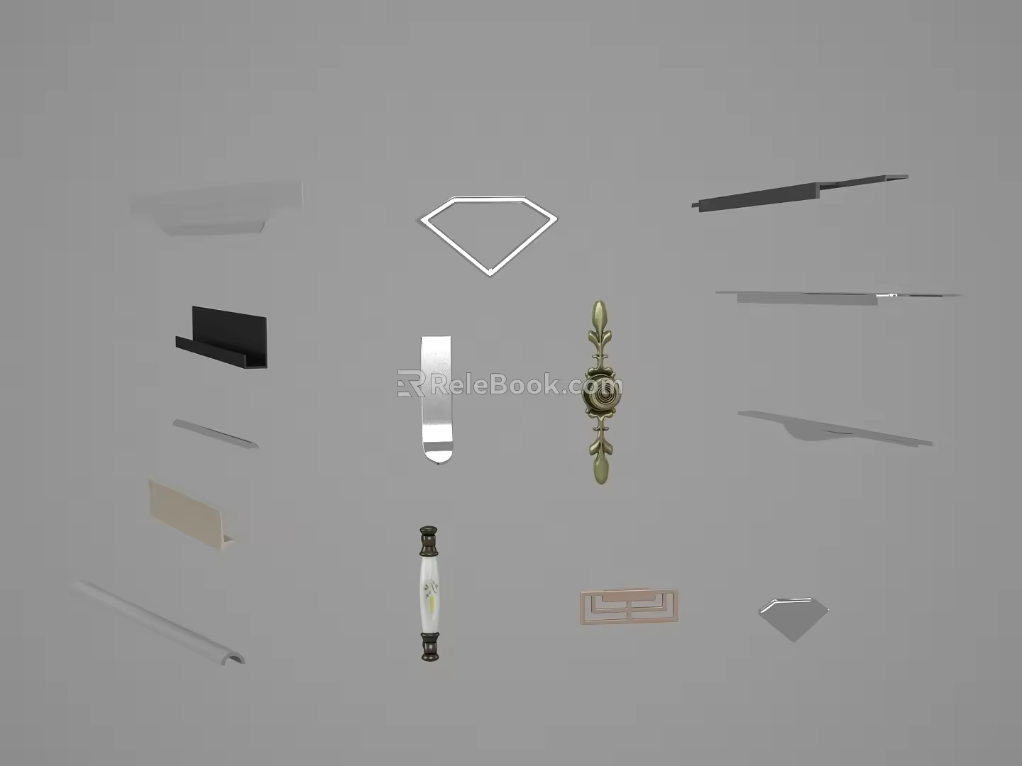 Classical handle 3d model