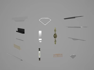 Classical handle 3d model