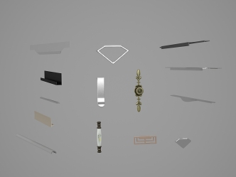 Classical handle 3d model