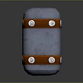 Sturdy Blue Hammerhead With Orange Wooden Handle And Metal Shaft For Hardware Tools